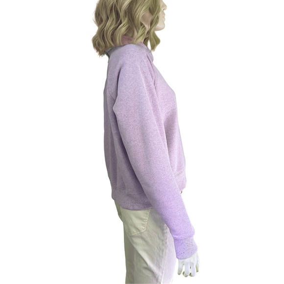 UNDER ARMOUR Fleece Pullover Top Sweater Sweatshirt Rival Wrap Neck Cotton Loose - Picture 9 of 13